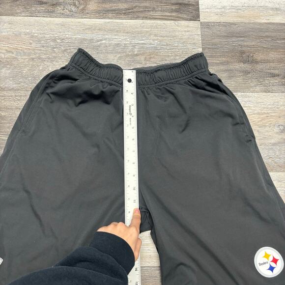 Niki Dri Fit NFL Pittsburgh Steelers Gray Mens S Sporty Training Football Shorts - Picture 9 of 11